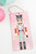 12" Pink Red White Black Glitter Nutcracker Sign