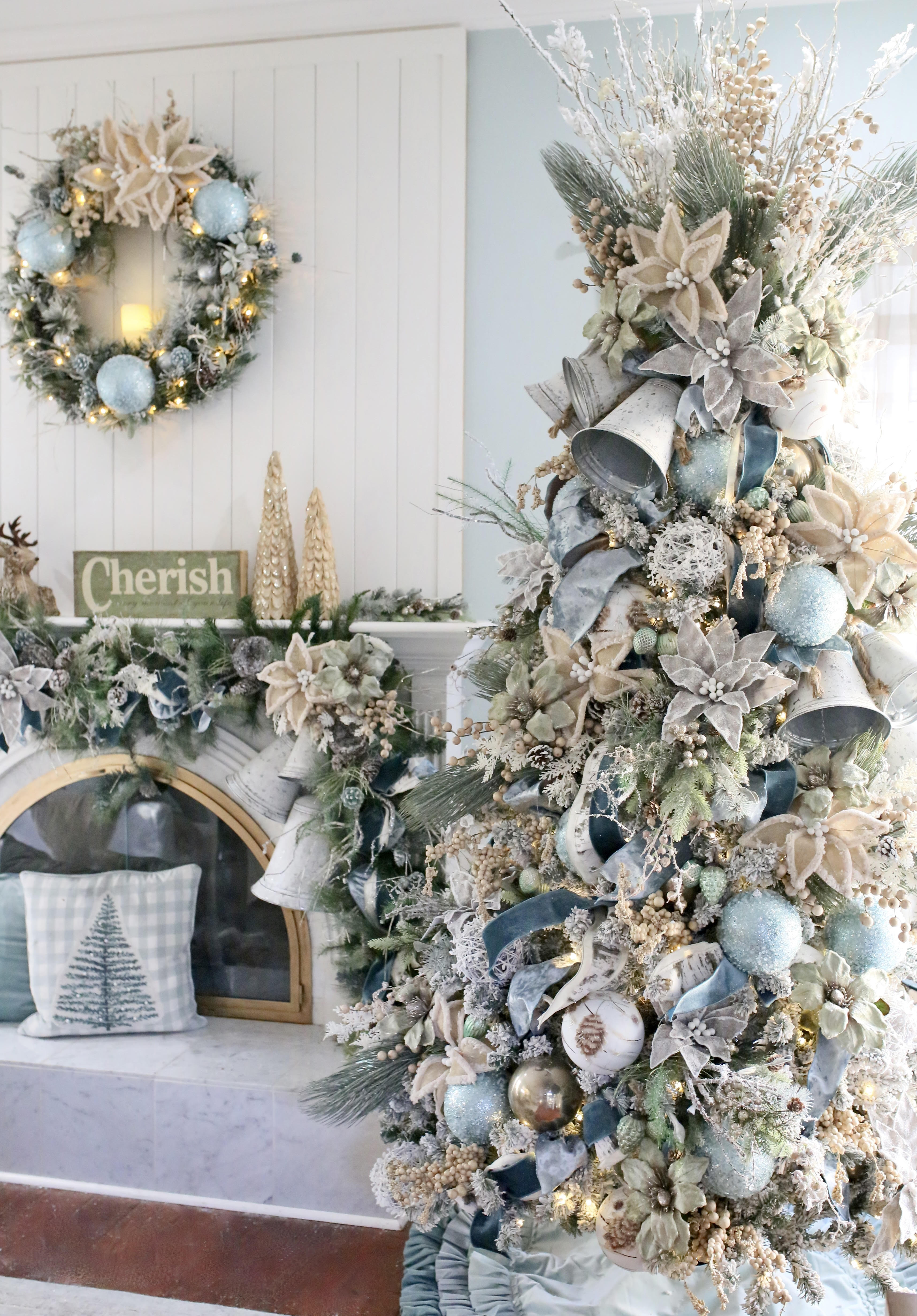 Blush and Champagne Christmas Tree –