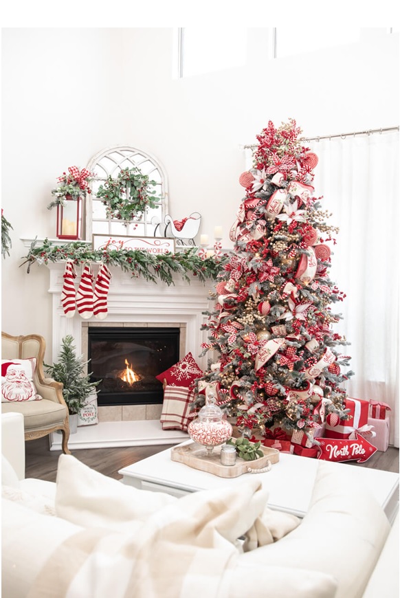 12 Pcs Christmas Tree Picks Decorations Red Green Christmas Sprays  Ornaments
