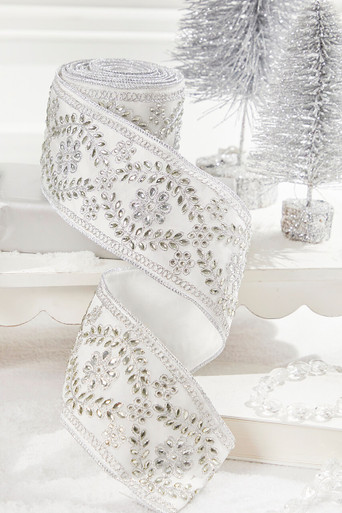 トップス andwang Epure Bijou Ribbon Set white_jeweled_ribbon_mtx72701_