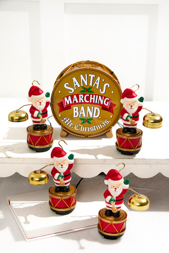 ち*ん様 Santa's Marching Band オーナメント 自動演奏 サ Santa's Marching Band - Decorator's Warehouse