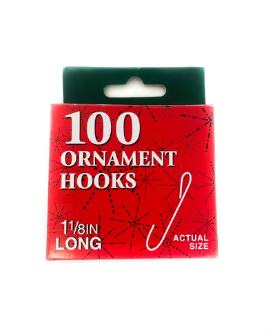 1/18”L Ornament Hooks - Box of 100 - Decorator's Warehouse