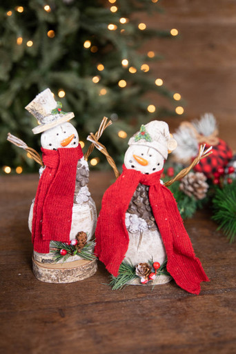 Winter Scarf Snowman Resin Mini Christmas Ornaments - Temu