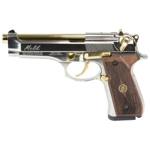 DERYA MELIK 9MM 4.9" 17RD SLVR/GOLD