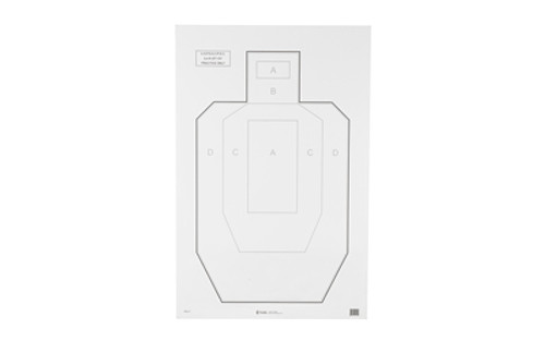 ACTION TGT USPSA PAPER 100PK