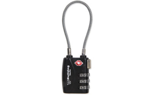 BULLDOG TSA LOCK W/STL CABLE NON-CA