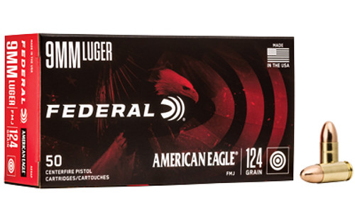 FED AM EAGLE 9MM 124GR FMJ 50/1000