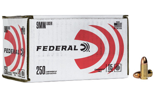 FED CHAMP 9MM 115GR FMJ 250/1000