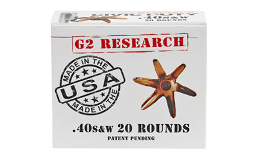G2R CIVIC DUTY 40S&W 122GR 20/500
