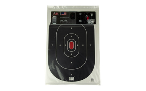 PROSHOT 12X18 SILH SS BLACK 8PK