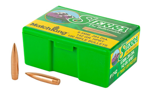 SIERRA MATCHKING .264 142GR 100CT