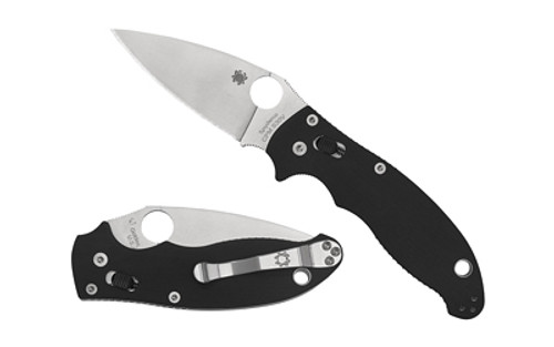 SPYDERCO MANIX 2 BLACK G10 PLAINEDGE