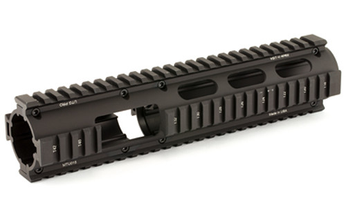 UTG PRO 4/15 CARB QUAD RAIL W/EXT BK