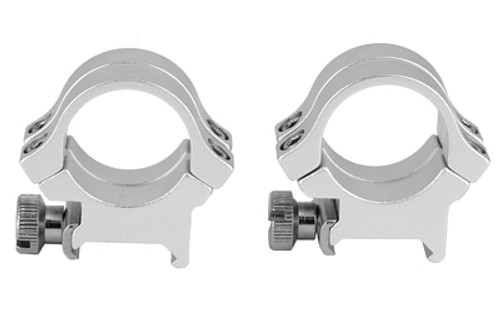 WEAVER QUAD LOCK RNGS 1" HI SLVR