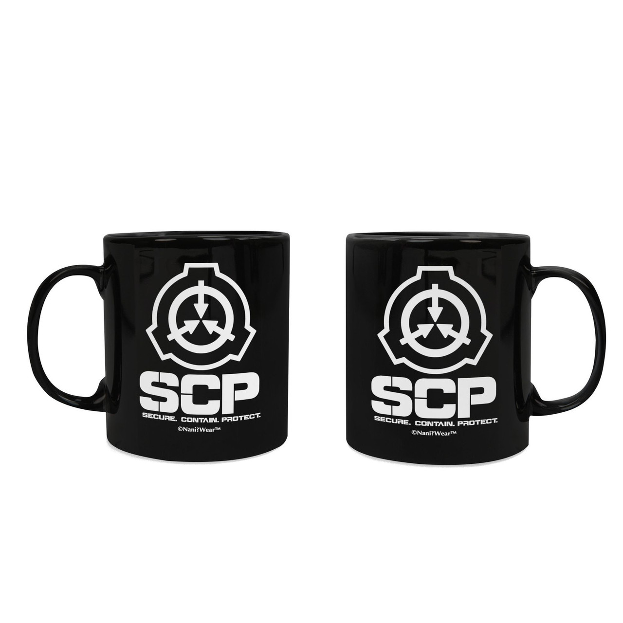 SCP Foundation Logo - White on Black Shot Glass
