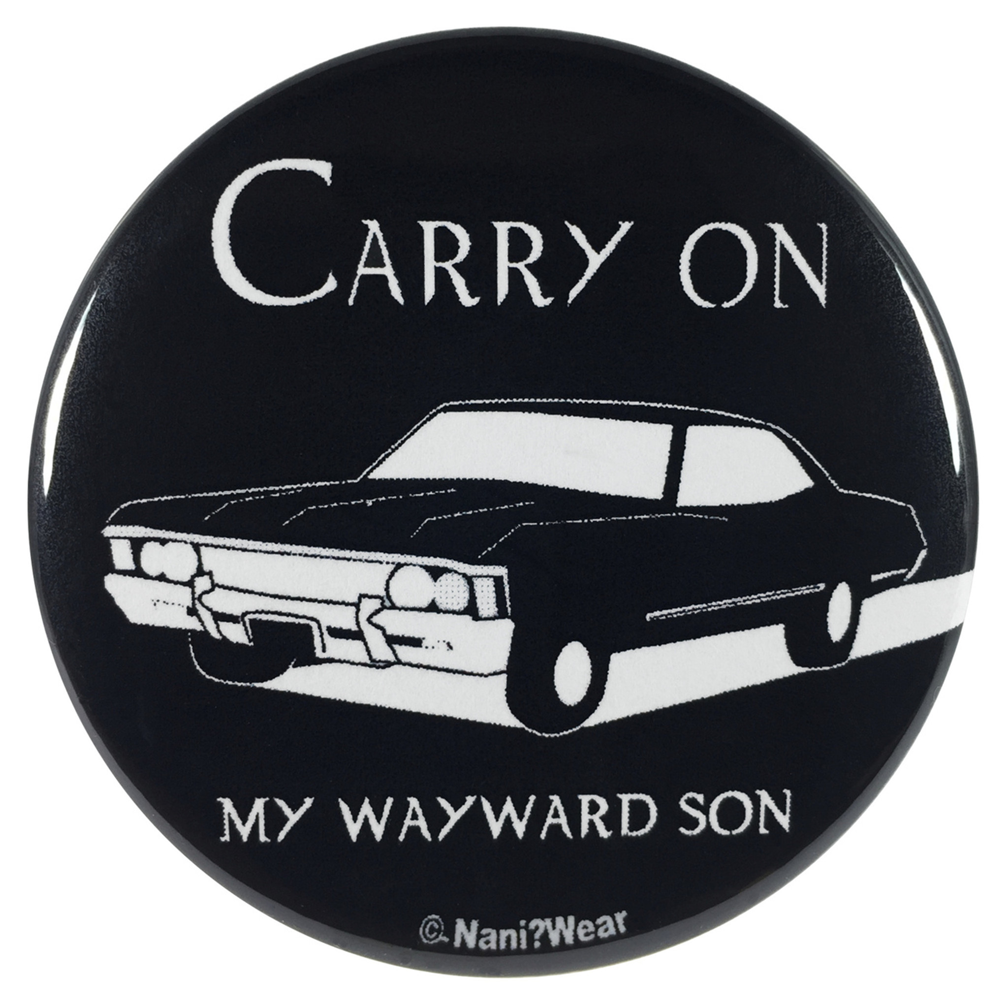 Supernatural 2 25 Inch Button Carry On My Wayward Son