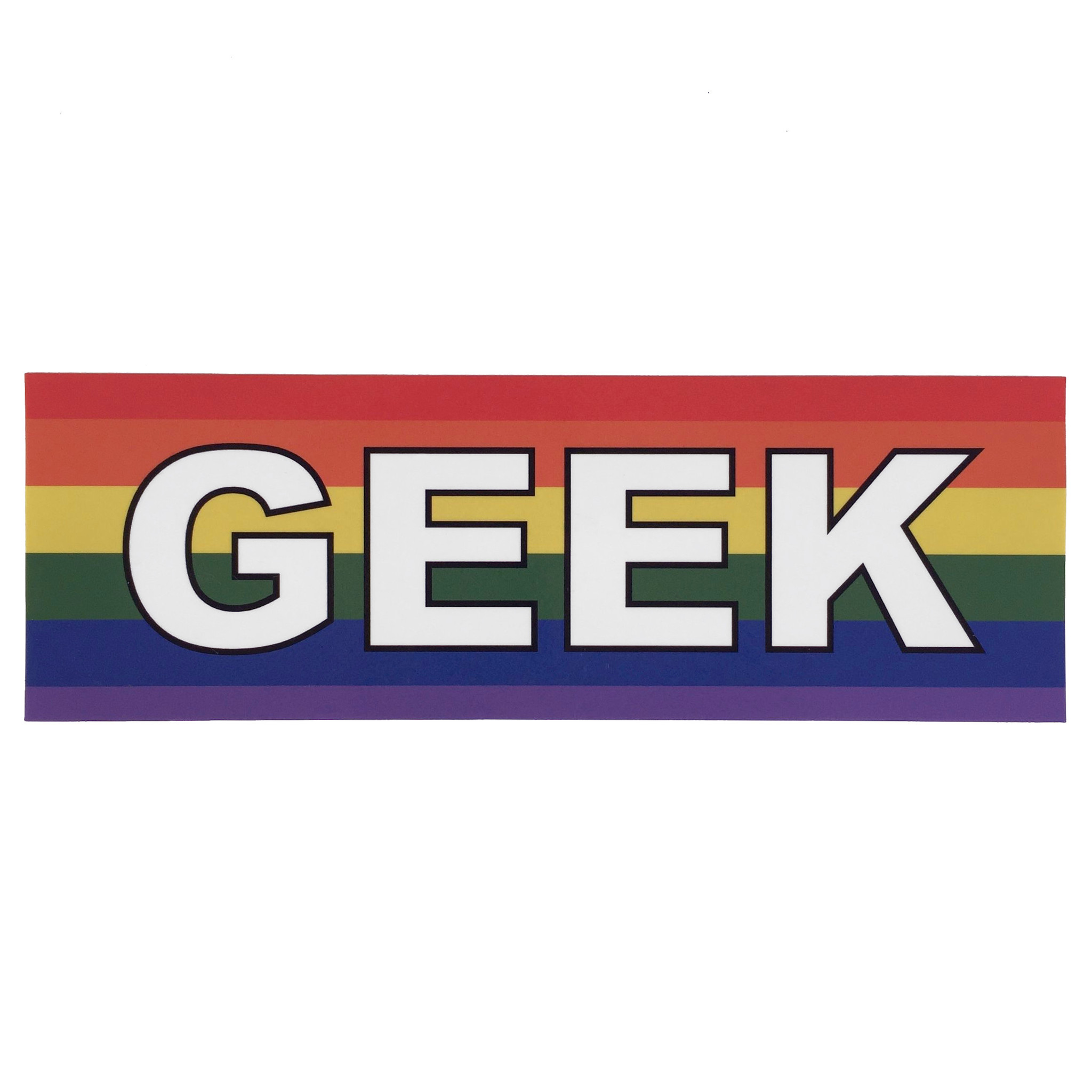 geek gay pride stickers