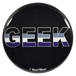 Asexual Geek Pride 2.25 Inch Button