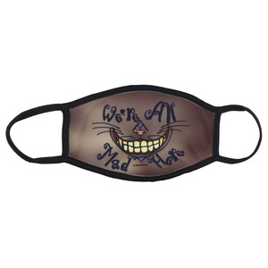 Alice in Wonderland Cheshire Cat Face Mask We're All Mad Here