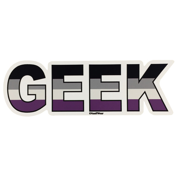 LGBTQ Asexual-Ace Geek Pride Flag Sticker