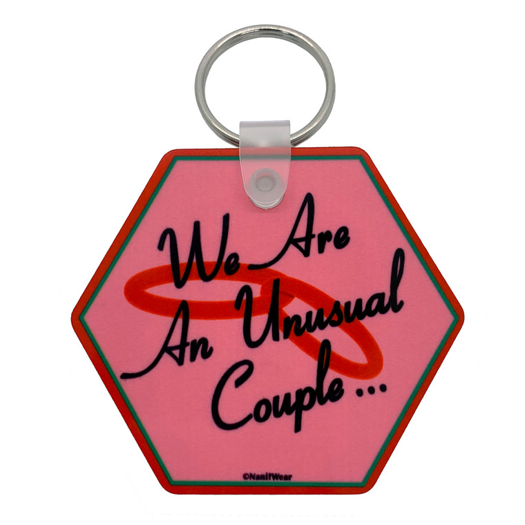 WandaVision Double-Sided Hexagonal Keychain We Are an Unusual Couple