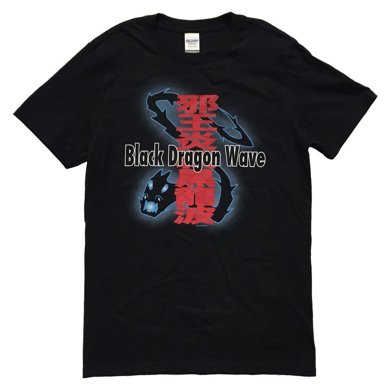 Yu Yu Hakusho Inspired T-Shirt Black Dragon Wave