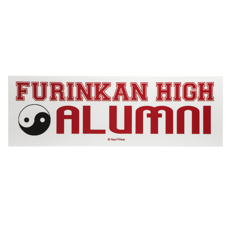 Ranma 1/2 Anime Bumper Sticker: Furinkan High Alumni