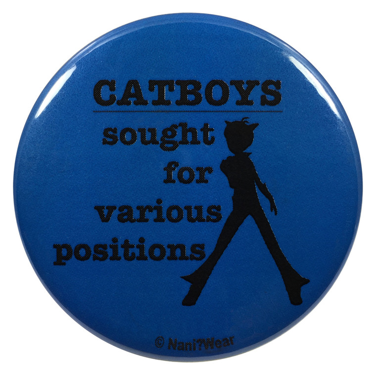 Cosplay Button: Catboys Sought for Various Positions