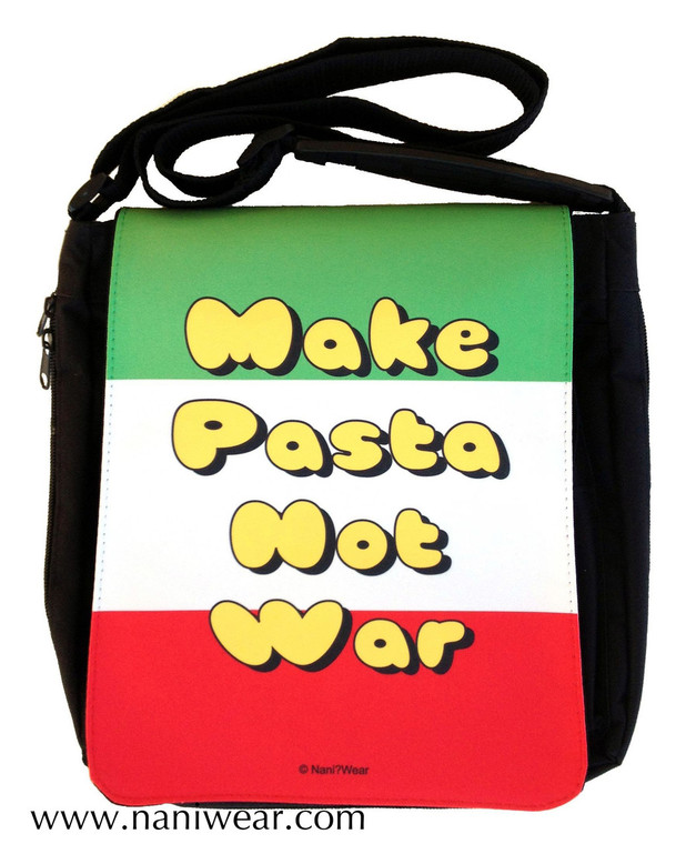 Hetalia Inspired Medium Messenger Bag: Make Pasta Not War