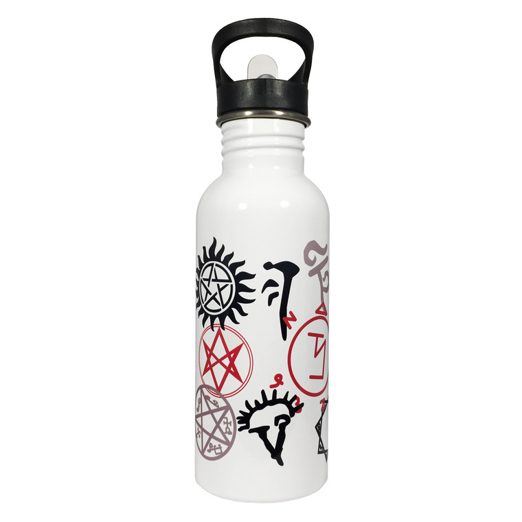 Supernatural Symbols 20oz Stainless Steel Water Bottle 