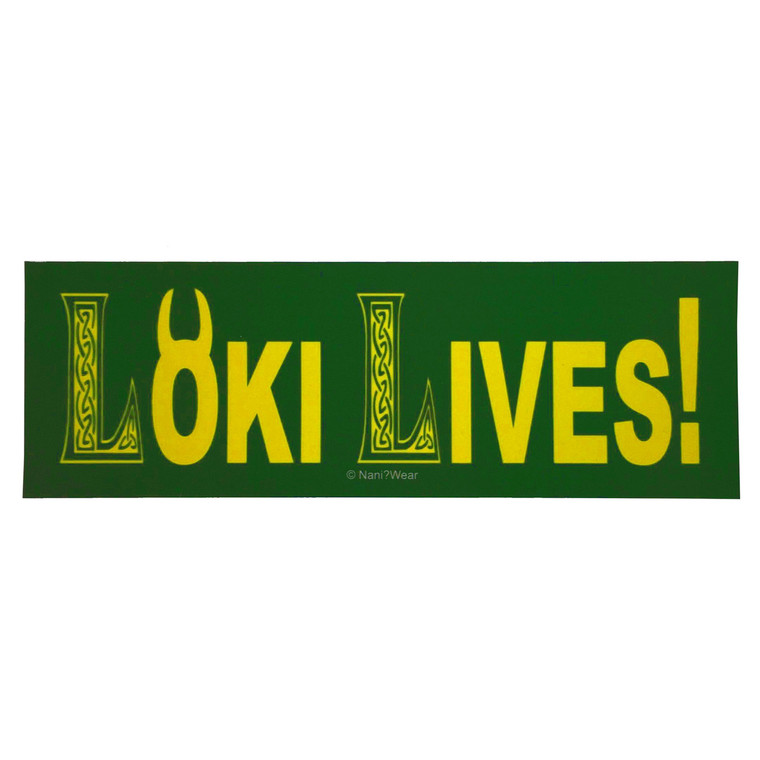 Avengers Infinity War Bumper Sticker LOKI LIVES