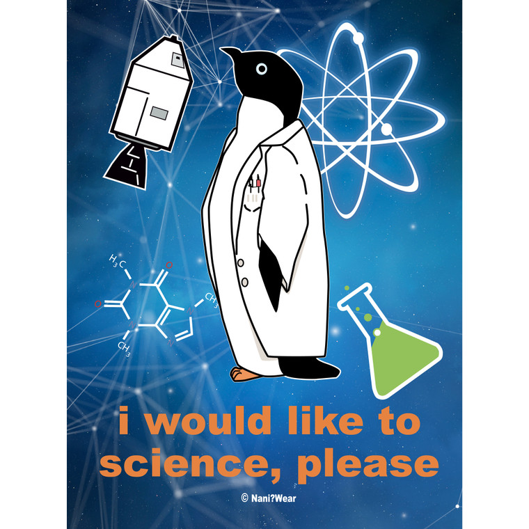 Science Penguin Jigsaw Puzzle 252 Pieces I Would Like to Science Please