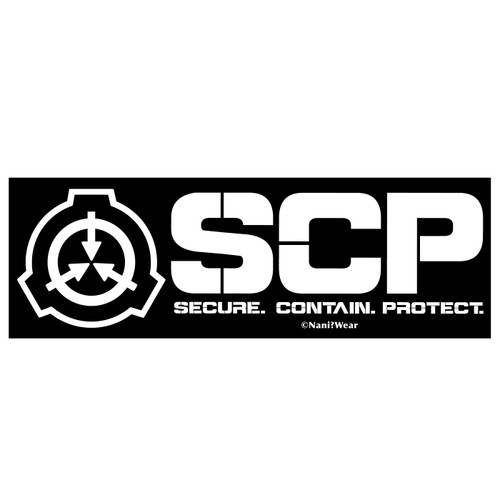 SCP Foundation Logo - White on Black Shot Glass