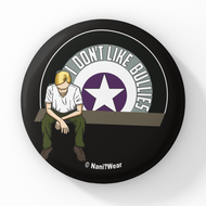 LGBTQ+ Asexual 2.25 Inch Geek Button I Don't Like Bullies