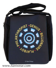 Iron Man Inspired Medium Messenger Bag: Genius Billionaire