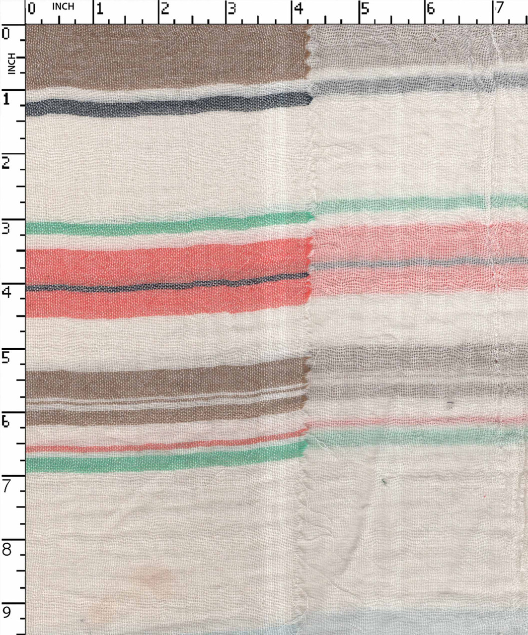 100% Cotton Yarn Dyed Double Cloth Thin Thick Stripe With Crinkle White ...