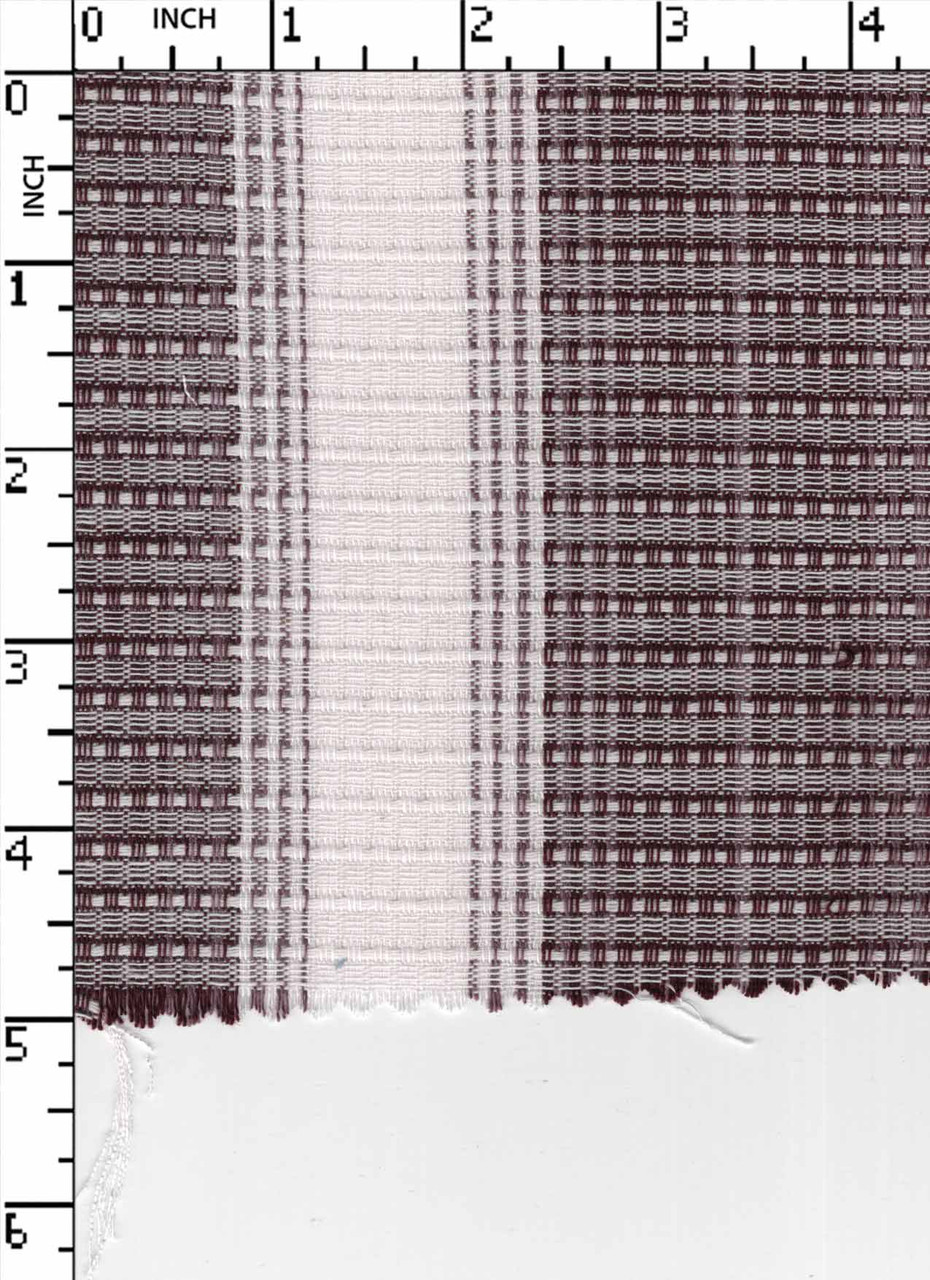100% Cotton Yarn Dyed Rib Dobby Broad Stripe Maroon/White/Onion Pink ...