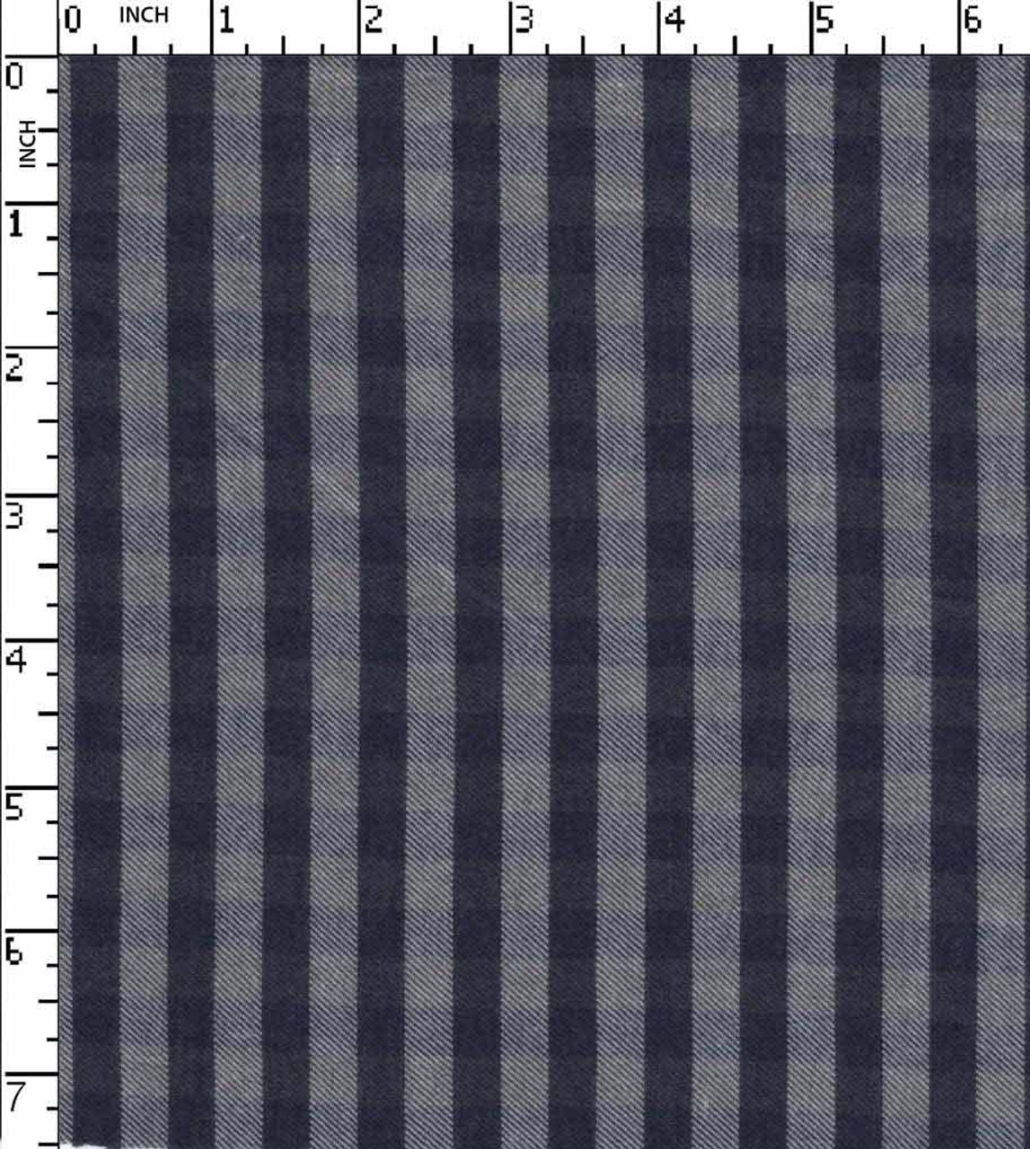White and Royal Blue Checkered Print 100% Cotton Geometric Fabric