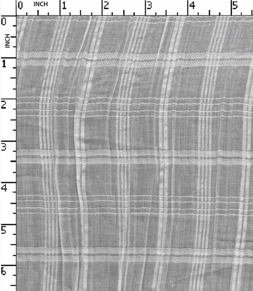 100% Cotton Bleached Dobby Check White   W-42 Gsm-91 Wid-1135-Lb