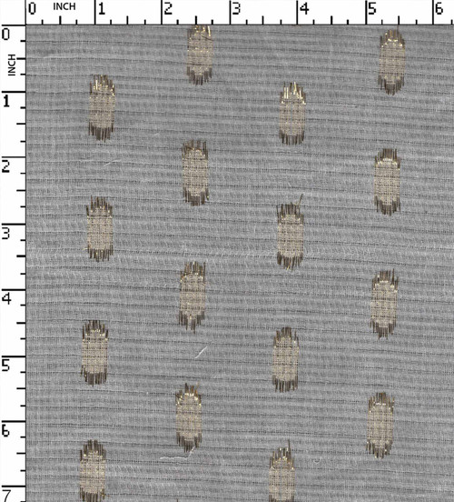 100% Viscose Bleached Dobby Cut Butta White/Gold Lurex   W-42 Gsm-77 Wid-1155-Lb