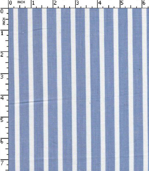 100% Cotton Yarn Dyed Plain  5Mm Stripe Blue/White   W-58 Gsm-107 Rfc-23453-Ac