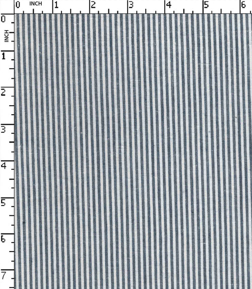 100% Cotton Yarn Dyed Plain  Ticking Stripe White/Navy   W-58 Gsm-94 Rfc-23512-Ac