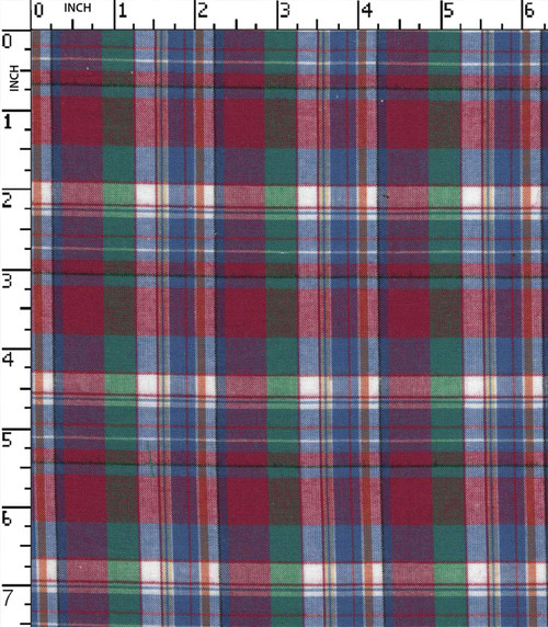 100% Cotton Yarn Dyed Plain  Tartan Check Blue/Pink/Green/White   W-58 Gsm-103 Rfc-23615-Ac