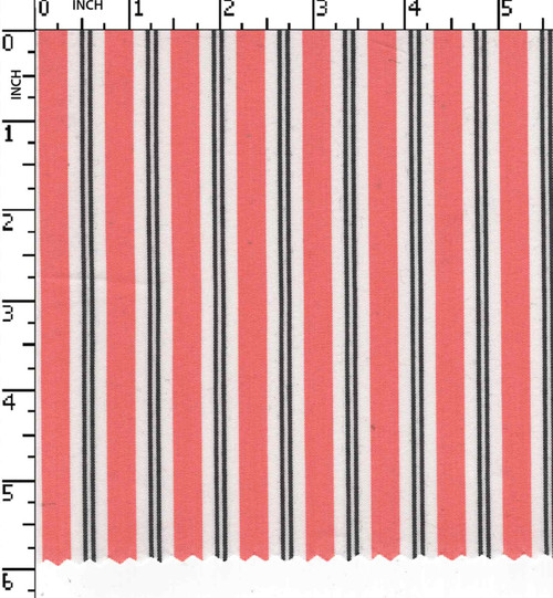 97% Cotton 3% Lycra Yarn Dyed Plain Pencil Stripe Print Orange/White/Black   W-54 Gsm-129 Aka-Jw5033-Bc