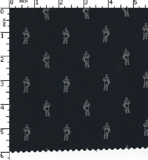 100% Cotton Printed Matty Conversational Navyblue/White   W-58 Gsm-136 Aka-Jw4408-Bc