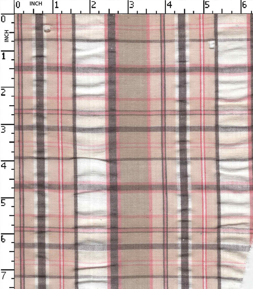 100% Cotton Yarn Dyed Seersucker