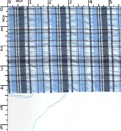 Cotton Poly Yarn Dyed Seersucker