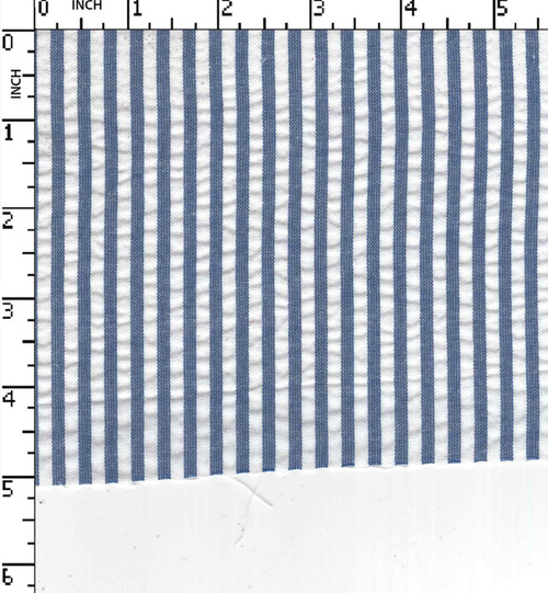 Cotton Poly Yarn Dyed Seersucker