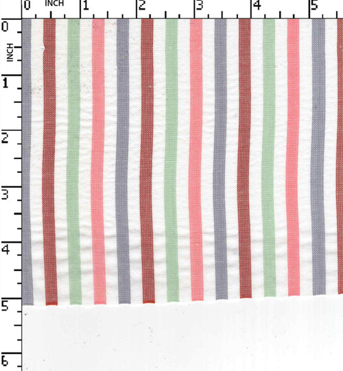 Cotton Poly Yarn Dyed Seersucker