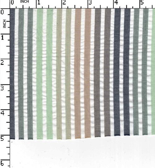 Cotton Poly Yarn Dyed Seersucker